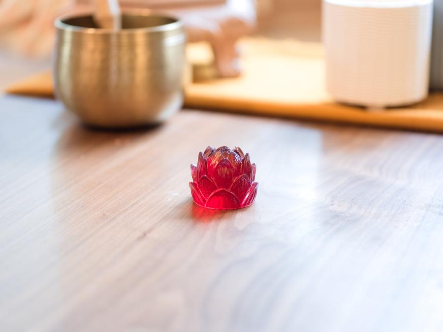 Lotus Resin Statue – Handmade at Sangha House 🌸