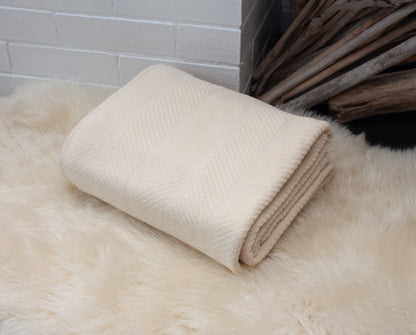 Organic Cotton Throw Blanket – Handwoven & Earth Friendly