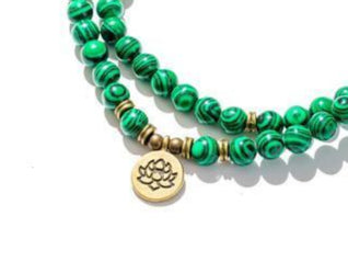 Malachite Mala - Handmade