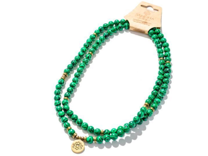 Malachite Mala - Handmade