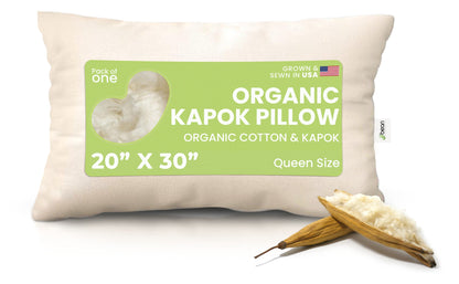 Kapok Sleep Pillow – Organic Cotton Vegan Design