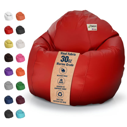 Vinyl Bean Bag Chair – Marine Grade Indoor/Outdoor Lounger