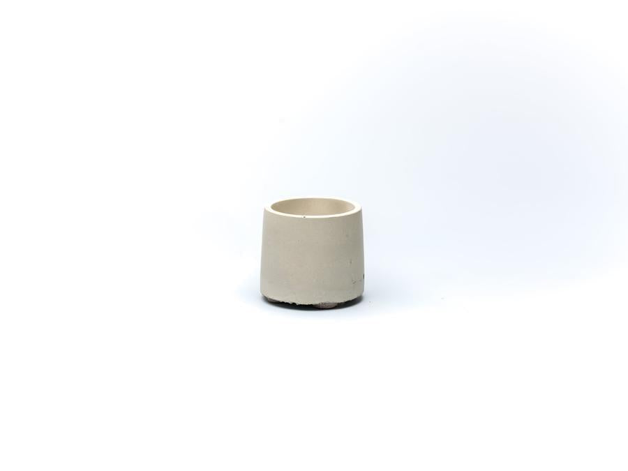 Round Tapered Concrete Incense Burner - Handcrafted at Sangha House
