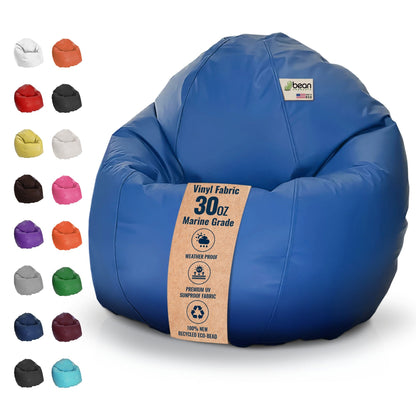 Vinyl Bean Bag Chair – Marine Grade Indoor/Outdoor Lounger