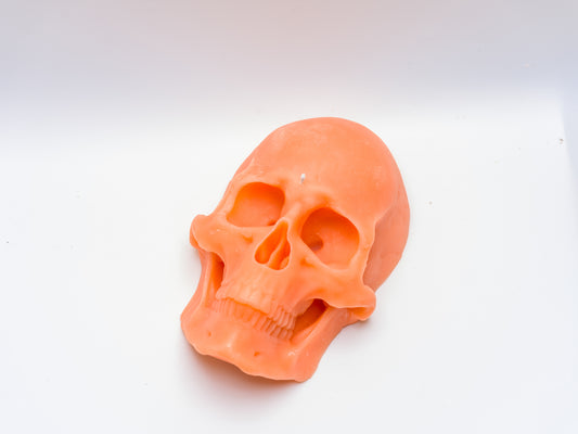 Handmade Large Skull Candle (Horizontal)