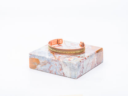 Tibetan Copper Filigree Bracelet – Handcrafted at Sangha House