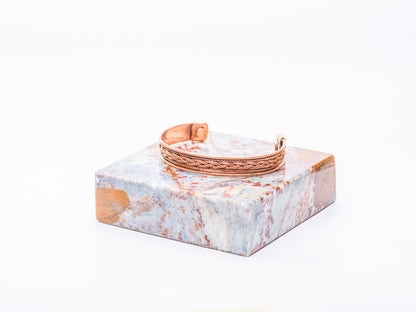 Tibetan Copper Filigree Bracelet – Handcrafted at Sangha House