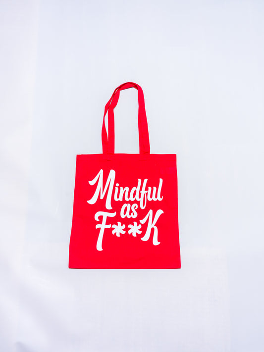 Large Mindful As F**K Tote (15"x16")