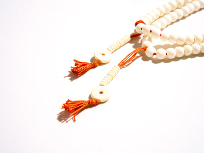 Tibetan Yak Bone Mala With Counters
