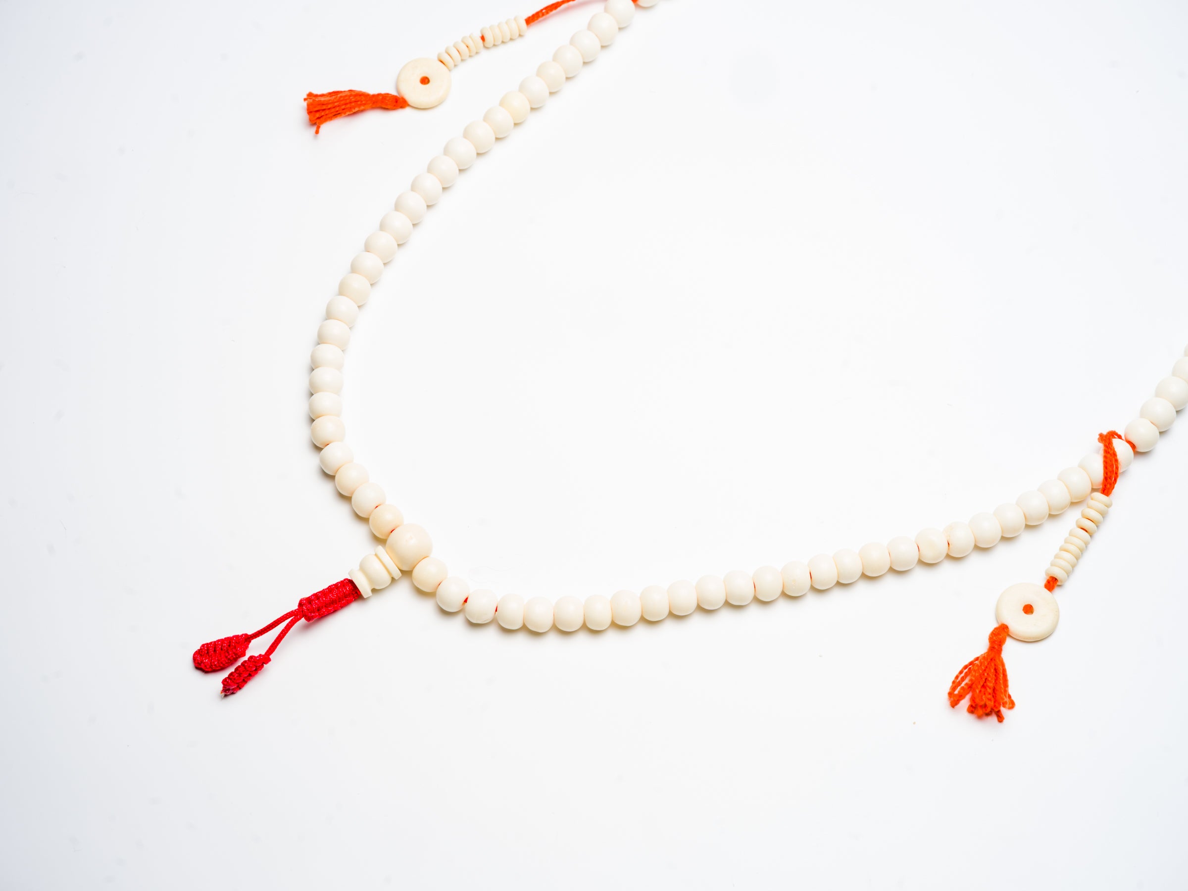 Tibetan Yak Bone Mala With Counters
