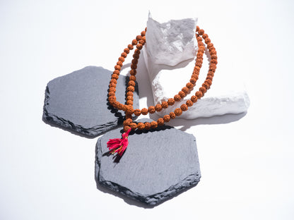 Authentic Rudraksha Mala – Sacred Buddhist & Hindu Prayer Beads