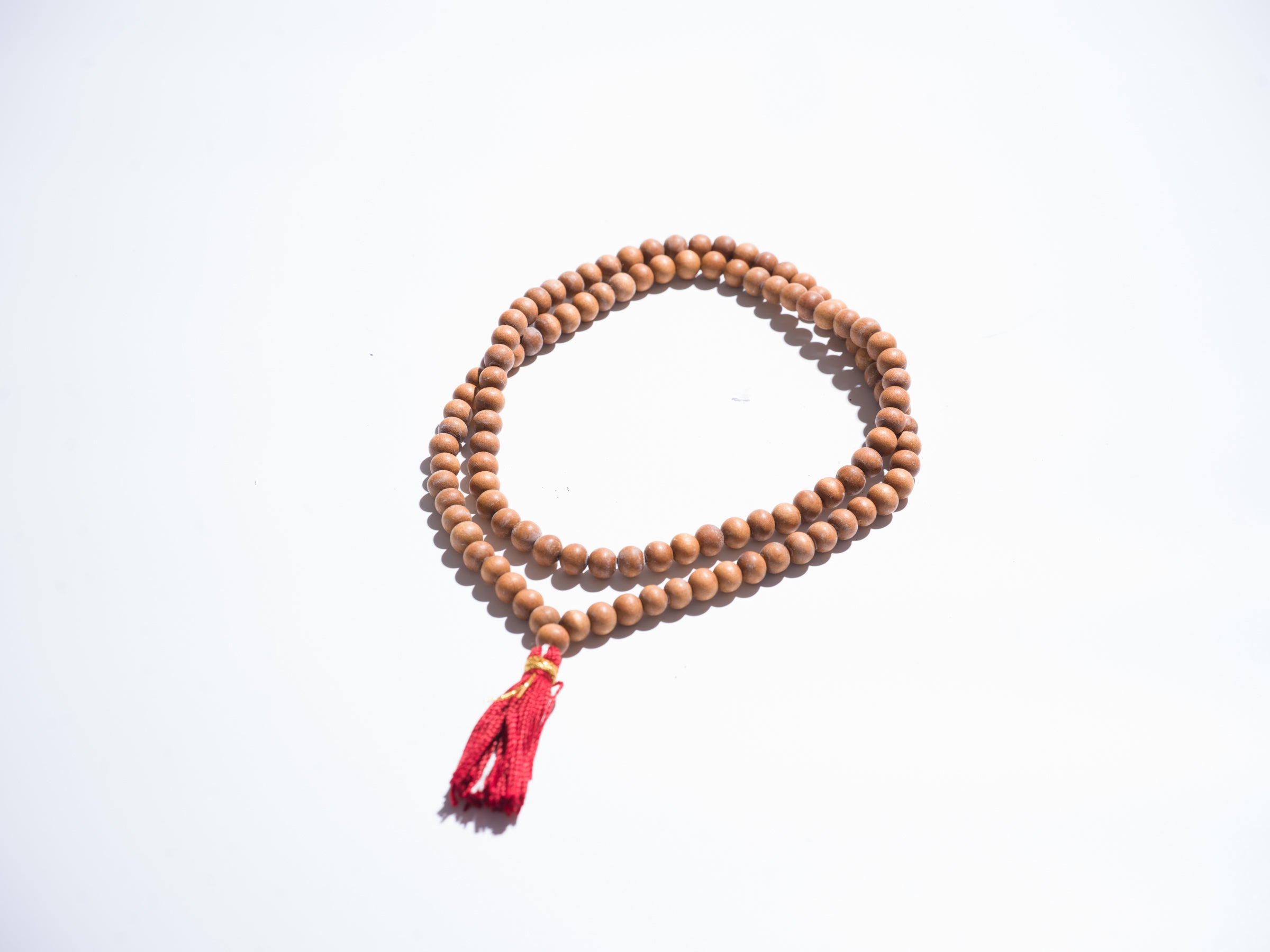 Authentic Sandalwood Mala – Handcrafted Buddhist Prayer Beads