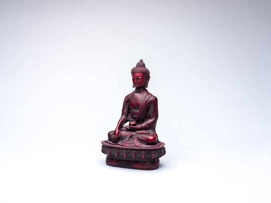 Shakyamuni Buddha Statue Antiqued Resin - Handcrafted at Sangha House