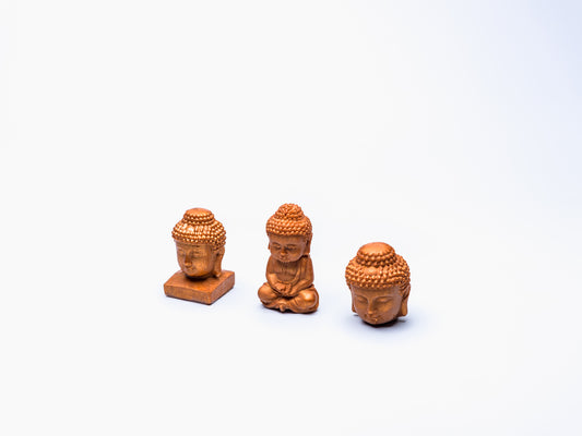 Copper Three Buddha Statues (Resin)