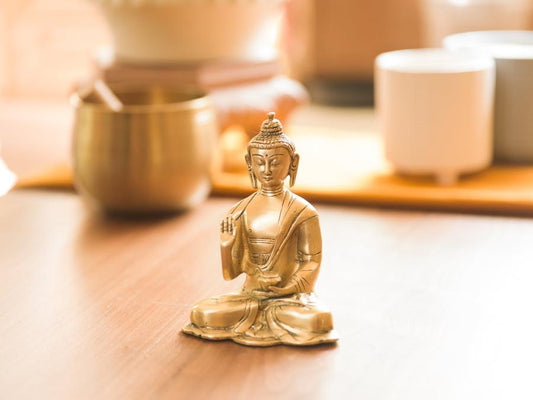 Shakyamuni Buddha Statue (Brass)