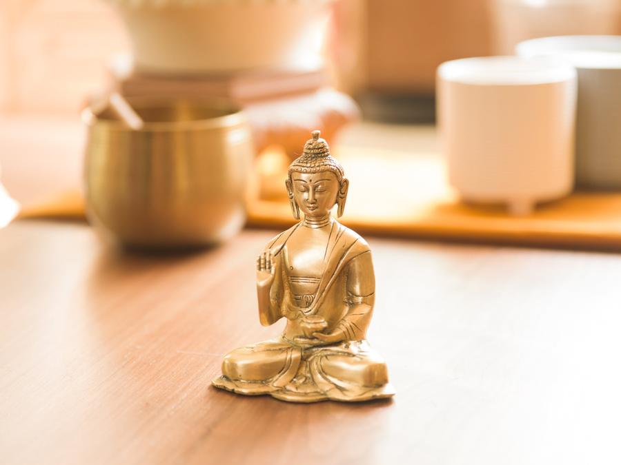 Shakyamuni Buddha Statue (Brass)