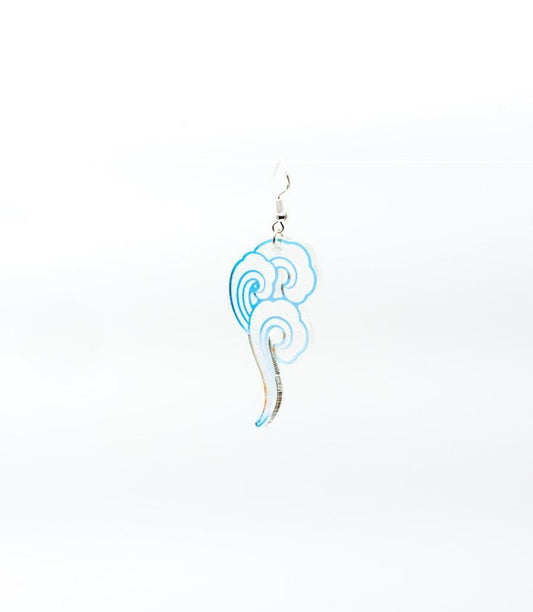 Tibetan Cloud Laser Cut Acrylic Earrings – Sangha Shop Exclusive