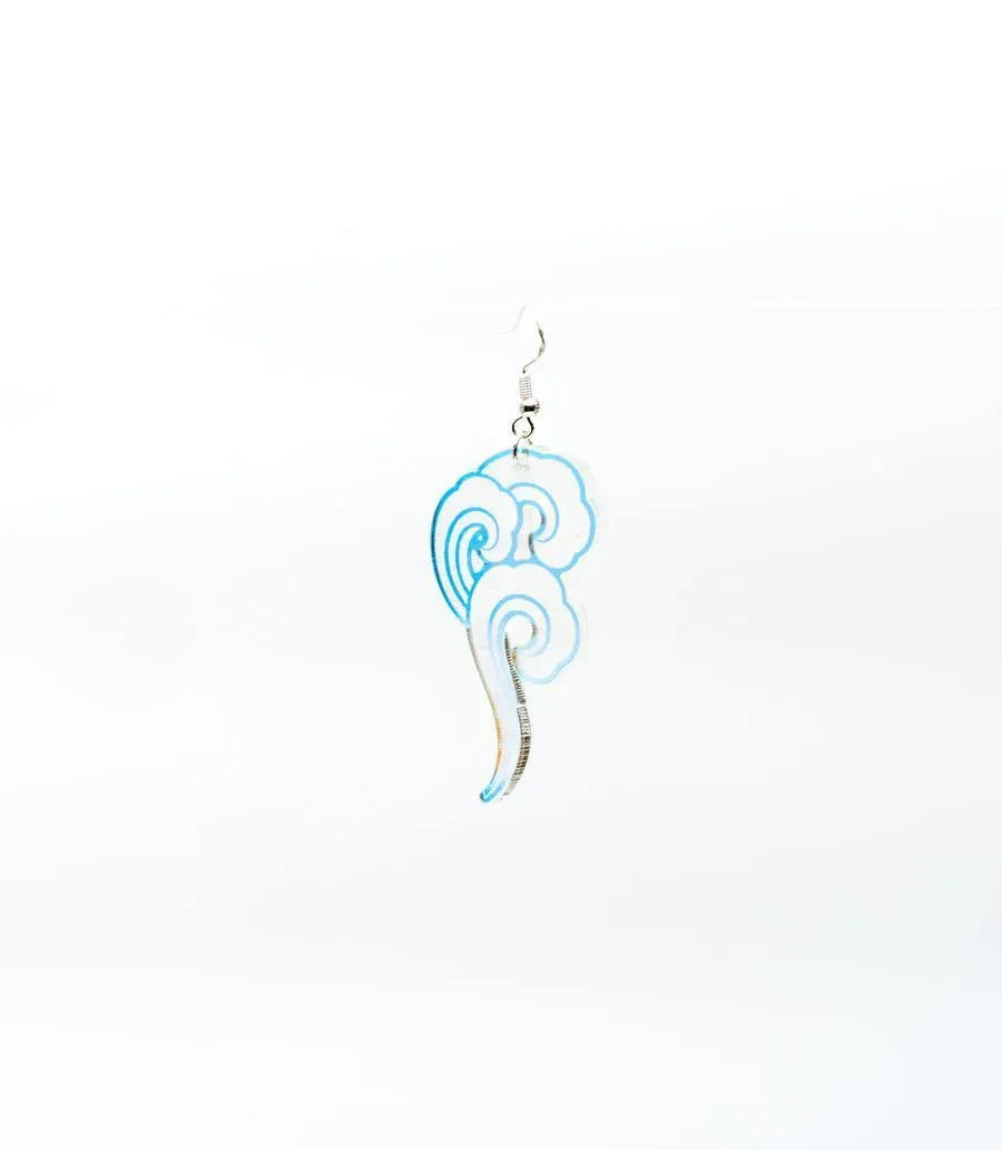 Tibetan Cloud Laser Cut Acrylic Earrings – Sangha Shop Exclusive