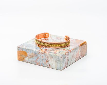 Tibetan Copper Filigree Bracelet – Handcrafted at Sangha House