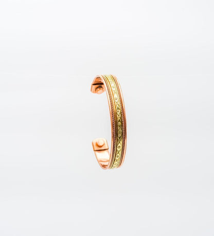 Tibetan Copper Filigree Bracelet – Handcrafted at Sangha House