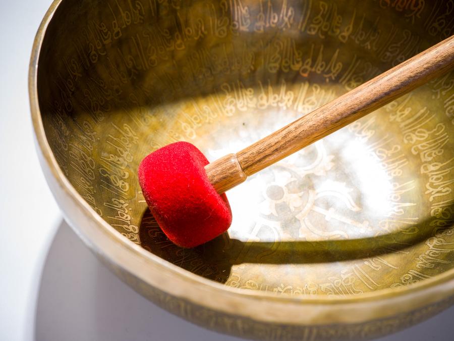 Tibetan Singing Bowl decorated with "Om Mani Padme Hum" | Handcrafted & Mindful Products
