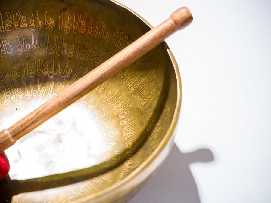 Tibetan Singing Bowl decorated with "Om Mani Padme Hum" | Handcrafted & Mindful Products