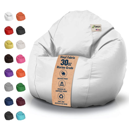 Vinyl Bean Bag Chair – Marine Grade Indoor/Outdoor Lounger