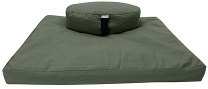 Cotton Meditation Cushion Set – Zafu & Zabuton, USA Made