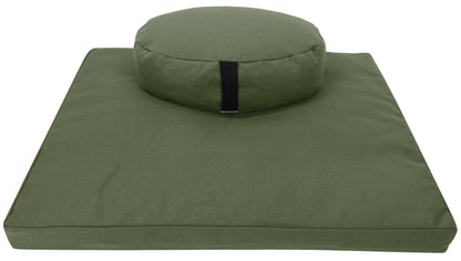 Hemp Meditation Cushion Set – Zafu & Zabuton, Organic Fill