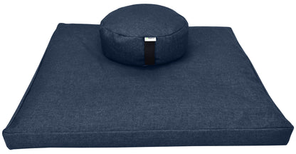 Cotton Meditation Cushion Set – Zafu & Zabuton, USA Made