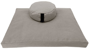 Hemp Meditation Cushion Set – Zafu & Zabuton, Organic Fill
