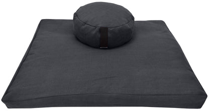 Hemp Meditation Cushion Set – Zafu & Zabuton, Organic Fill