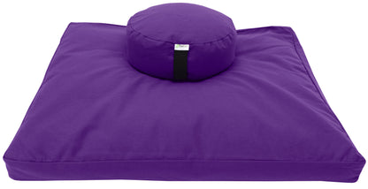 Cotton Meditation Cushion Set – Zafu & Zabuton, USA Made