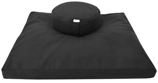 Zafu and Zabuton Meditation Cushion Set - Black