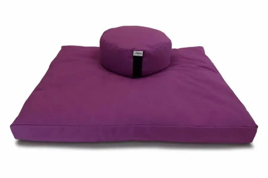 Zafu and Zabuton Meditation Cushion Set - Purple