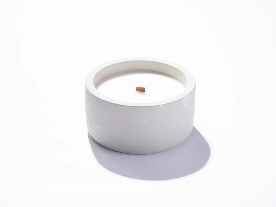Cast Concrete Candle (Round)