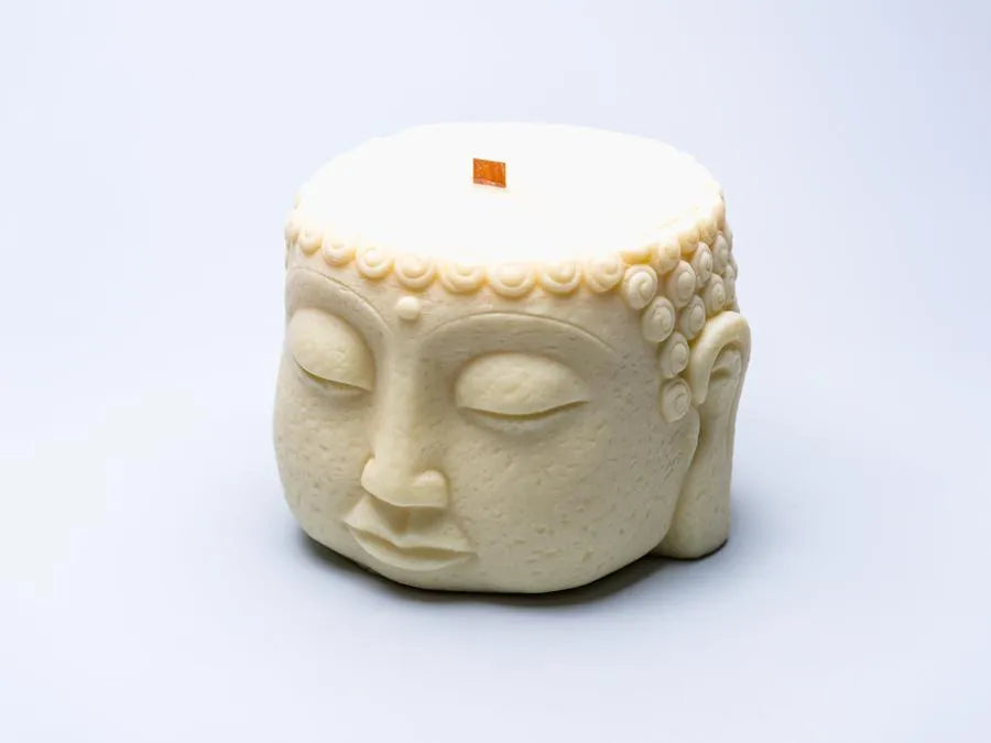 Handmade Buddha Head Candle