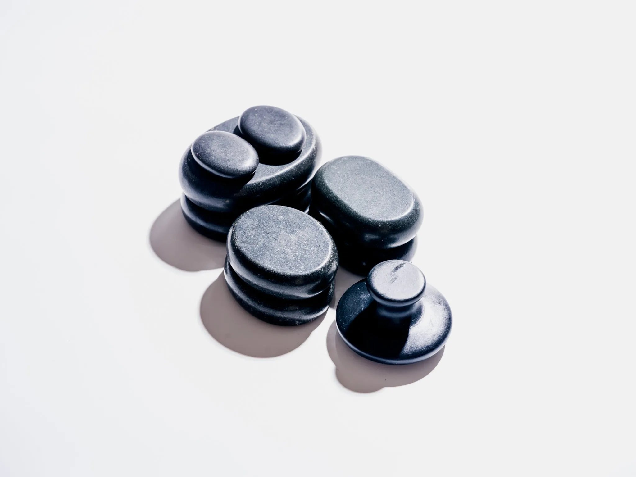 Hot Stones Massage Set | 9-Piece Basalt Stones with Mushroom Stone
