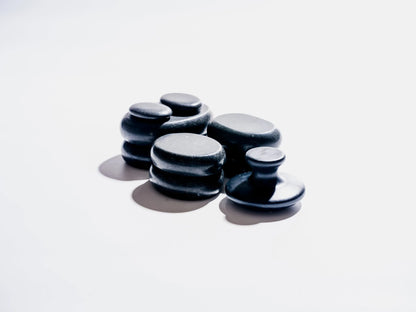 Hot Stones Massage Set | 9-Piece Basalt Stones with Mushroom Stone