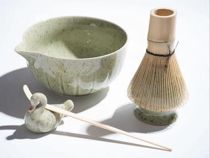 Matcha Tea Whisk Set – 5-Piece Japanese Tea Ceremony Kit (Matcha Green)