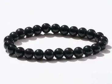 Obsidian Bracelet | Natural Black Gemstone Beads