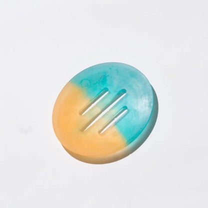 Orange and Blue Oval Duo Soap Dish – Handmade at Sangha House