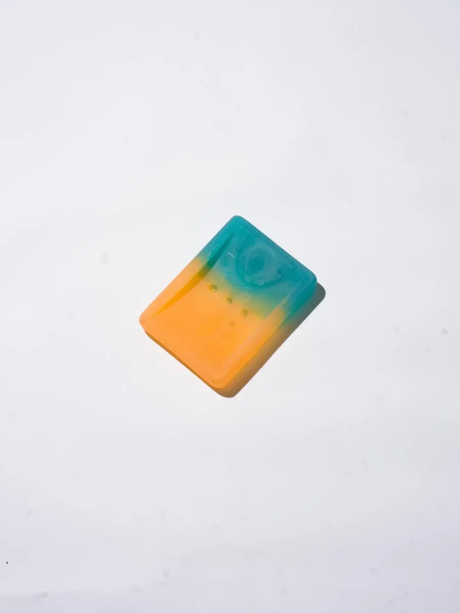 Orange and Blue Smooth Duo Soap Dish | Sustainably made at Sangha House - Handmade at Sangha House