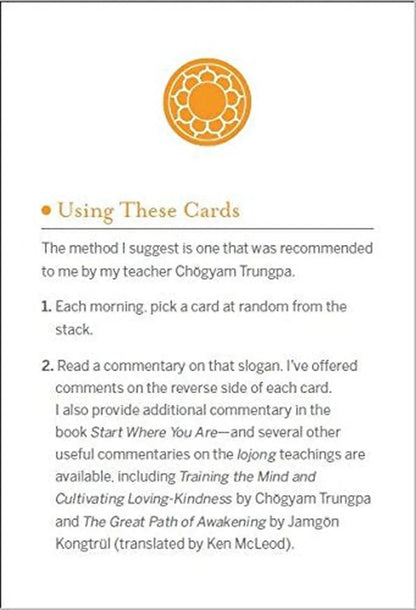 Pema Chödrön's Compassion Cards: Teachings for Awakening the Heart in Everyday Life