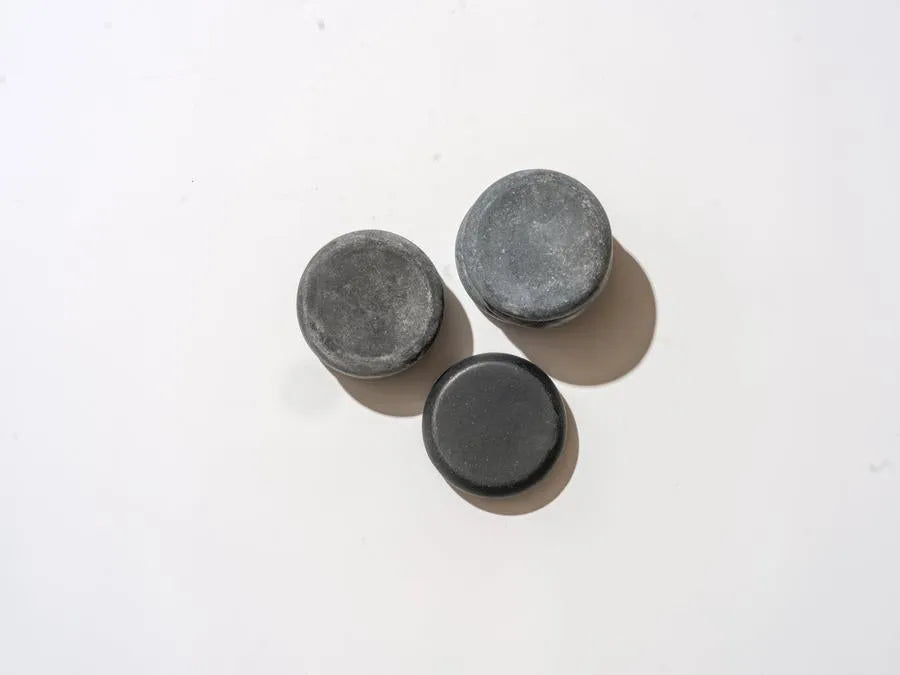Round Massage Stones | 6-Piece Basalt Hot Stone Set