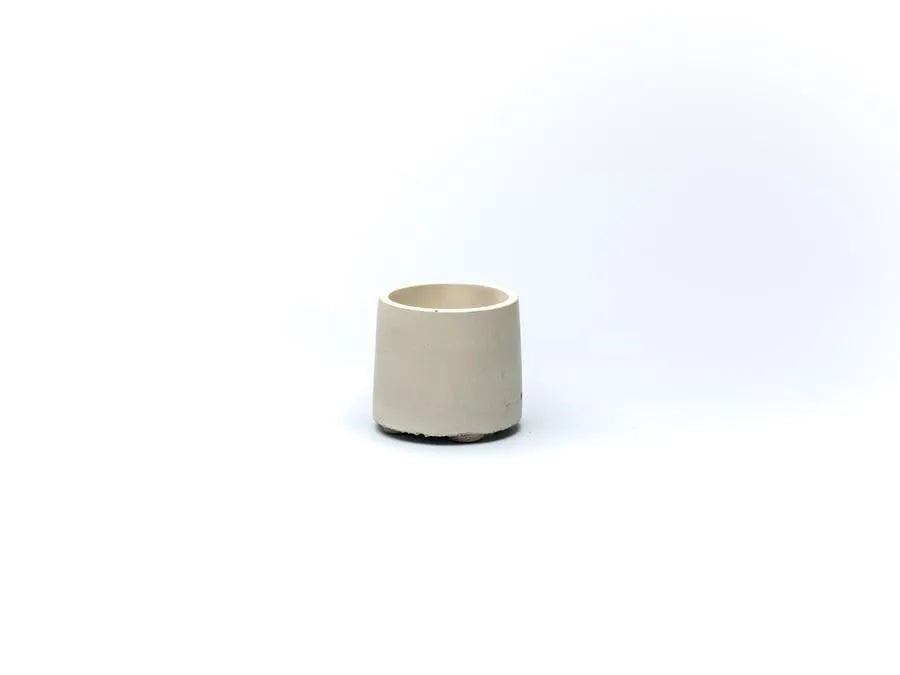 Round Tapered Concrete Incense Holder