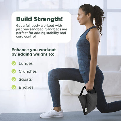 Yoga Sandbag – 10 lb Dust-Free Strength & Balance Tool