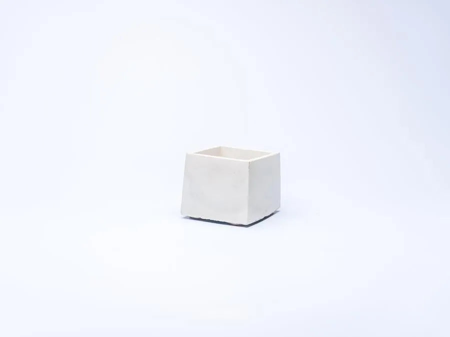 Square Tapered Concrete Incense Holder