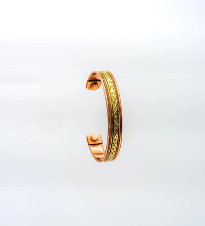 Tibetan Copper Filigree Bracelet – Handcrafted at Sangha House