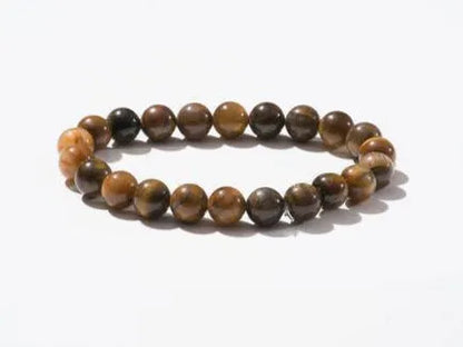 Tiger’s Eye Bracelet | 8mm Natural Gemstone Beads